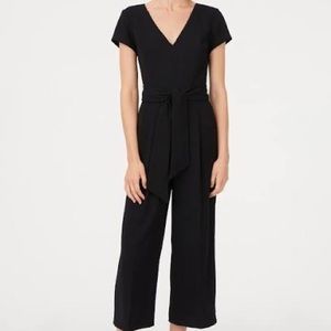 Club Monaco Black V-neck Jumpsuit Size 0